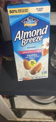 Almond Breeze Unsweetened Vanilla almondmilk