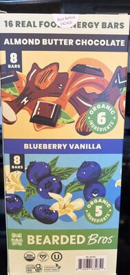 Almond Butter Chocolate and Blueberry Vanilla