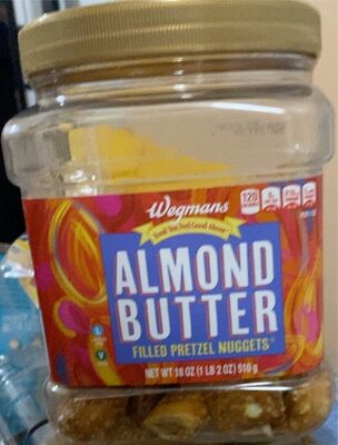 Almond butter filled pretzel nuggets