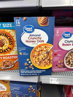 Almond Crunchy Honey Oats