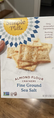 Almond Flour Crackers Fine Ground Sea Salt