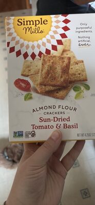 Almond Flour Crackers Sun-Dried Tomato & Basil