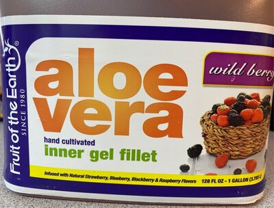 Aloe vera wild berry juice inner gel fillet