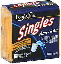 American Singles Pasteurized Prepared Cheese Product