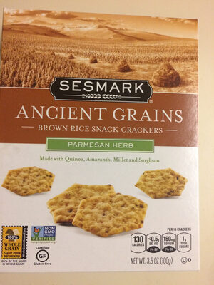 Ancient Grains Crackers Parmesan Herb