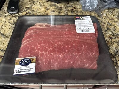 Angus Beef Bottom Round Extra Thin Cut