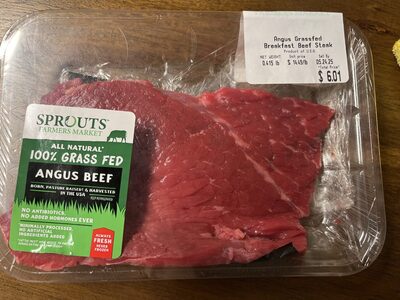 Angus GrassfedBreakfast Beef Steak
