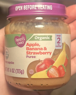 Apple, Banana & Strawberry Puree