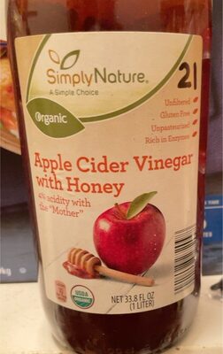 Apple Cider Vinegar with Honey 4%acidity with the “mother”