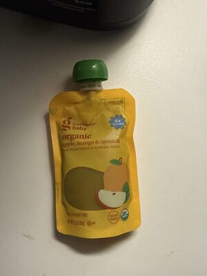 Apple Mango Spinach Puree