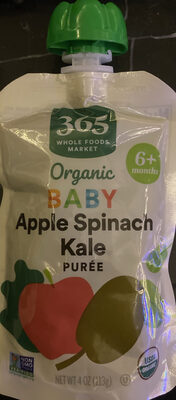 Apple Spinach Kale Purée