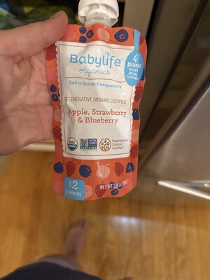 Apple, Strawberry & Blueberry