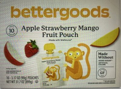 Apple Strawberry Mango Fruit Pouches
