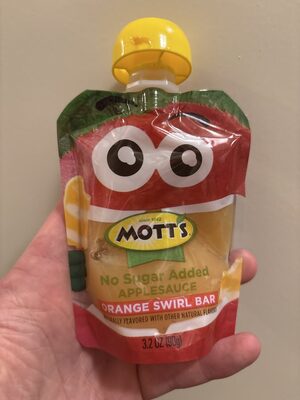 Applesauce Pouch Orange Swirl Bar