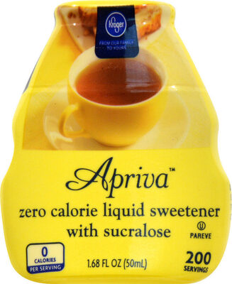 Apriva zero calorie liquid sweetener with sucralose