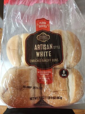 Artisan White Hamburger Buns