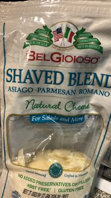 Asiago Parmesan Romano SHAVED BLEND