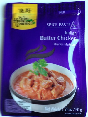 Asian home gourmet, spice paste for indian butter chicken, mild