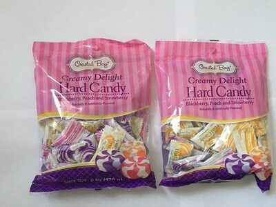 Assorted Hard Candy, Blackberry, Peach And Strawberry