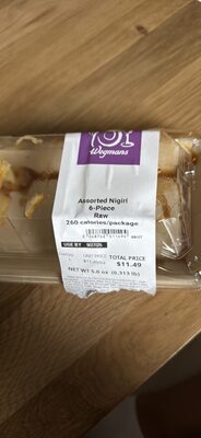 Assorted Nigiri 6-Piece Raw