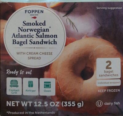 Atlantic Salmon Bagel Sandwich
