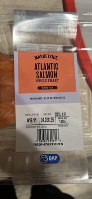 Atlantic Salmon Whole Fillet