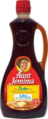 Aunt jemima pancake syrup butter lite