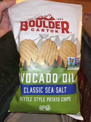 Avocado Oil Classic Sea Salt Kettle Style Potato Chips