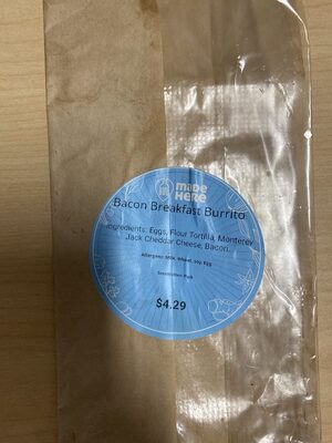 Bacon Breakfast Burrito