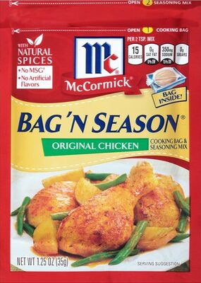 Bag’ N season original chicken cooking seasoning mix