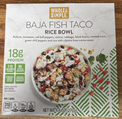 Baja Fish Taco Rice Bowl