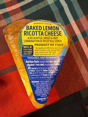 Baked Lemon Ricotta Cheese