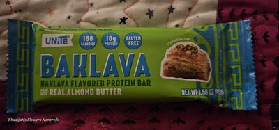 Baklava Flavored Protein Bar