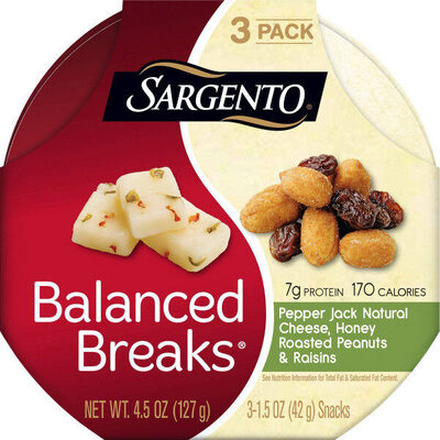 Balanced breaks pepper jack cheese honey roasted