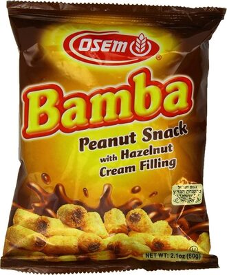 Bamba hazelnut cream peanut butter snacks all