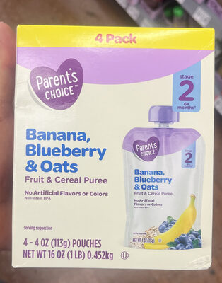 Banana, Blueberry & Oats