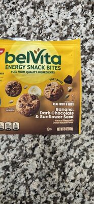 Banana, Dark Chocolate & Sunflower Seed Energy Snack Bites