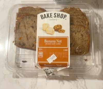 Banana Nut sliced loaf cake