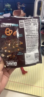 BARK MILK CHOCOLATE PIECES WITH ALMONDS AND SALTED PRETZELS