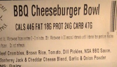 BBQ Cheeseburger Bowl