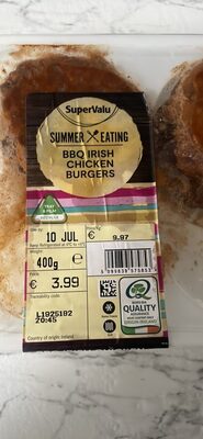 BBQ Irish Chicken Burgers