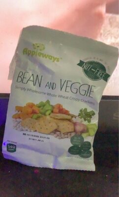 bean and veggie crackers
