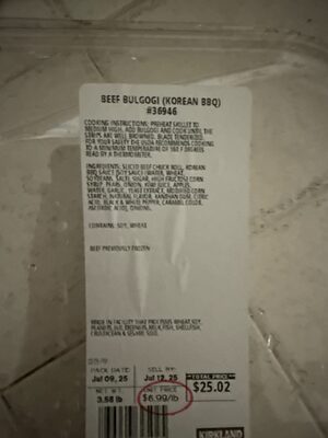 Beef bulgogi Costco