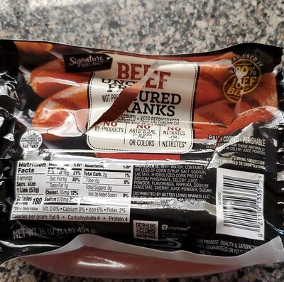 Beef incurred franks