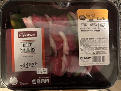 Beef Kabobs With Vegetable