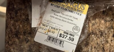 Beef Loin Top Loin NY Steak