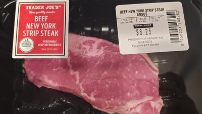 Beef New York Strip Steak Angus
