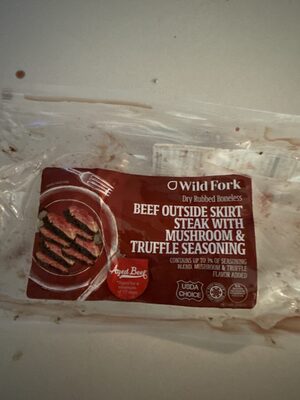 Beef Outside Skirt Steak With Mushroom And Truffle Seasoning