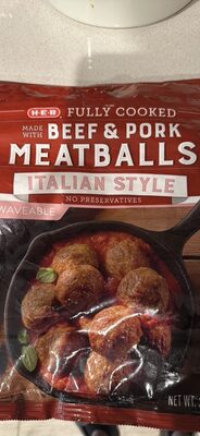 Beef & Pork Meatballs Italian Style