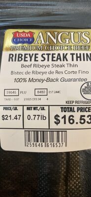 Beef Ribeye Steak Thin